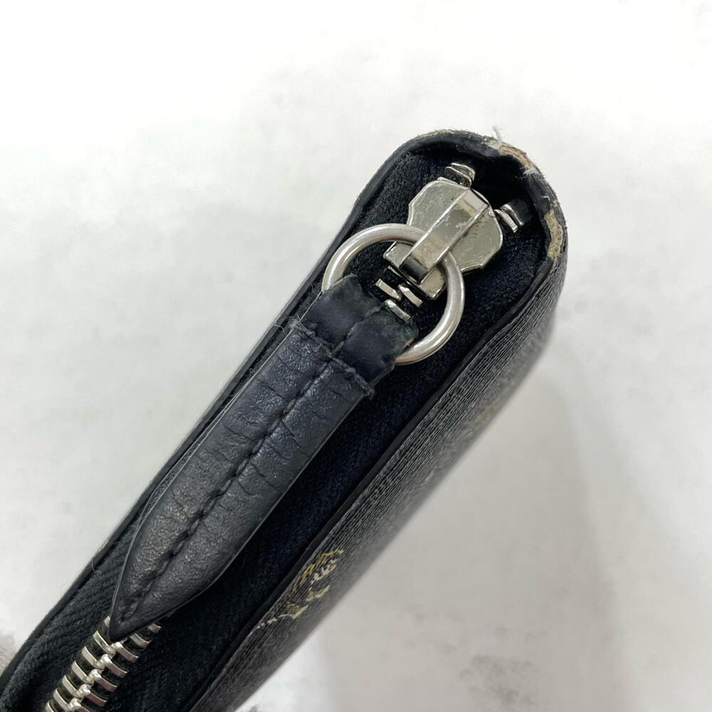 GUCCI GG Supreme Tiger Round Zip Long Wallet Black - Picture 9 of 12
